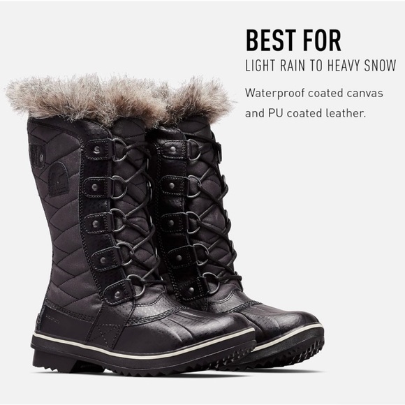 Sorel Women's Waterproof Tofino Il Boots Womens 6 Black Stone - Picture 10 of 10